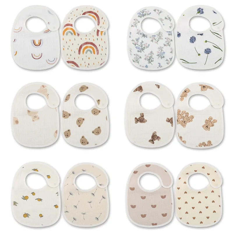 Baby Clothing Fabric - 2 قطعة/المجموعة مقاوم للماء الطفل المرايل