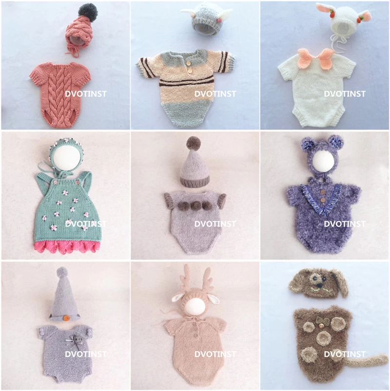 Baby Clothing Set - الوليد الطفل التصوير الدعائم الكروشيه حك