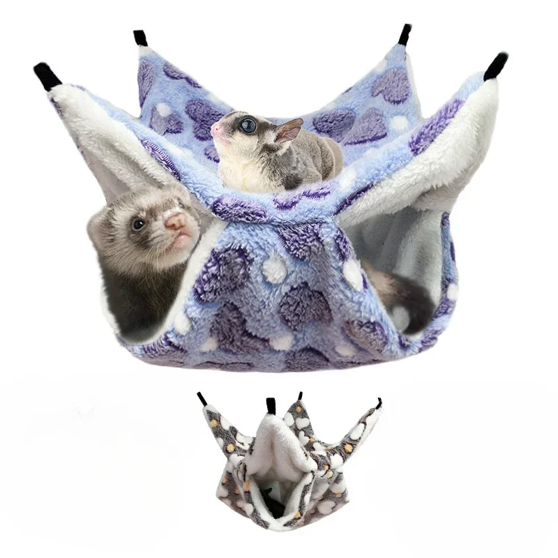 Fleece Sleep Bag - أرجوحة قطيفة مزدوجة سميكة للفئران ،