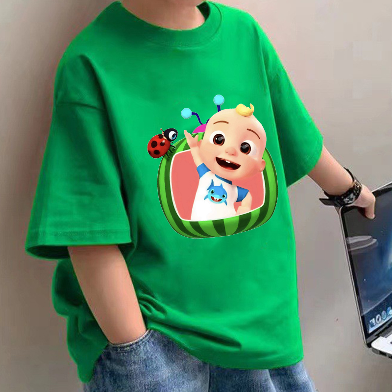 Baby Clothing Usa - Cocomelons الطفل تي شيرت أنيمي القطن