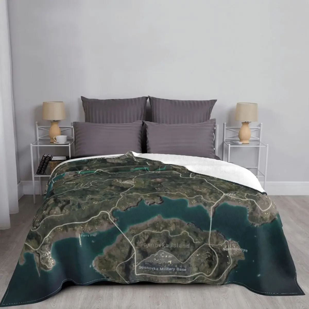 بطانية رمي PUBG Erangel للأرائ - مراجعة Fleece Sleep Bag وسعره
