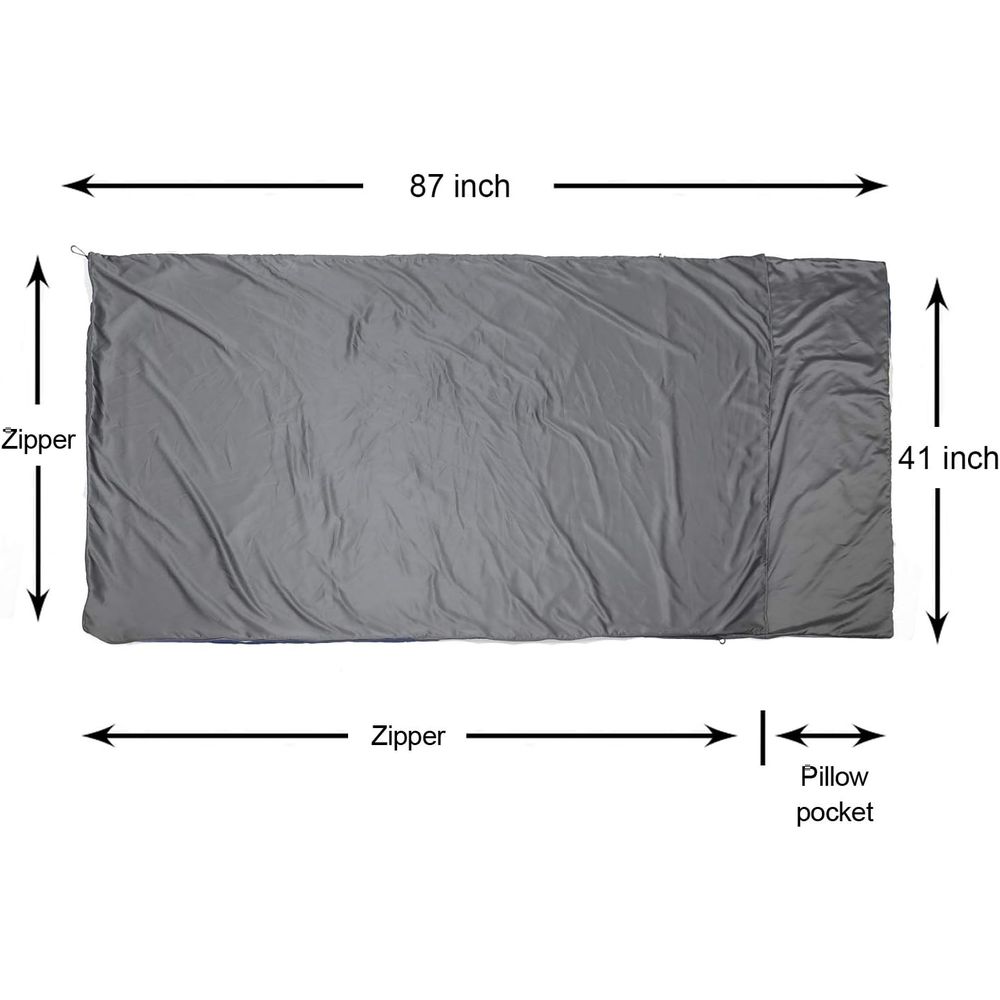 بطانة حقيبة سلينج حريرية بسحاب - مراجعة Fleece Sleep Bag وسعره