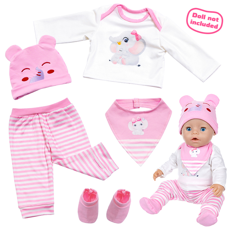مجموعة ملابس للدمى مقاس 16-18  - مراجعة Baby Clothing Set وسعره