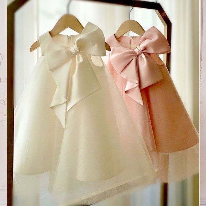 فستان بناتي صيفي بفيونكة كبيرة - مراجعة Baby Clothing Set وسعره