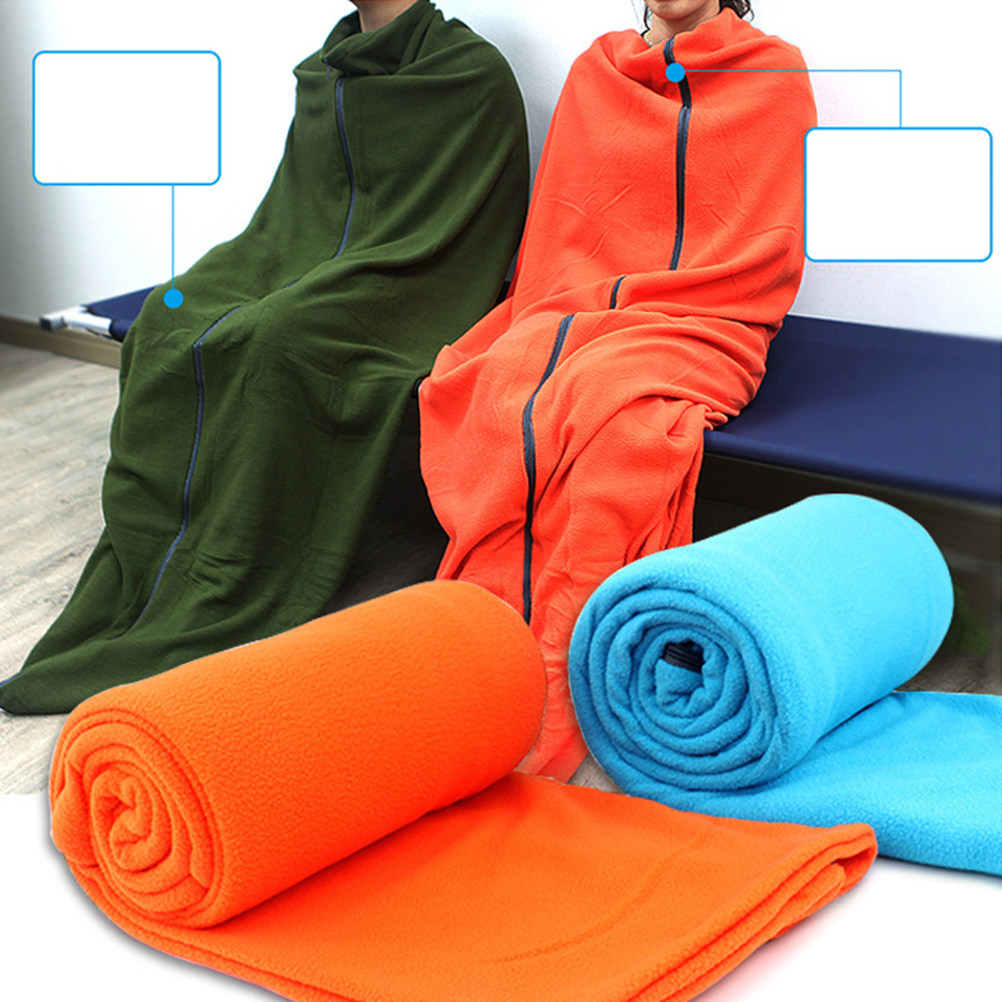 كيس نوم محمول برتقالي من الصوف - مراجعة Fleece Sleep Bag وسعره