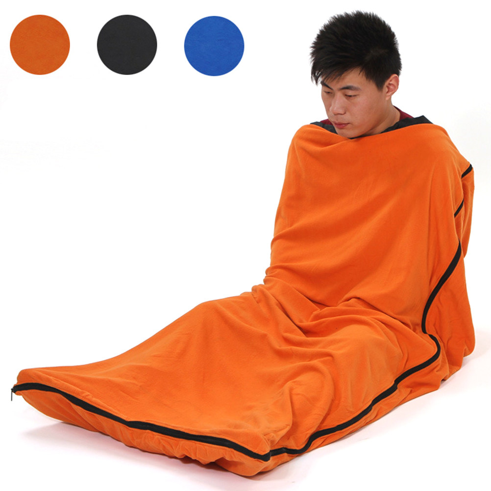 كيس نوم محمول برتقالي من الصوف - مراجعة Fleece Sleep Bag وسعره