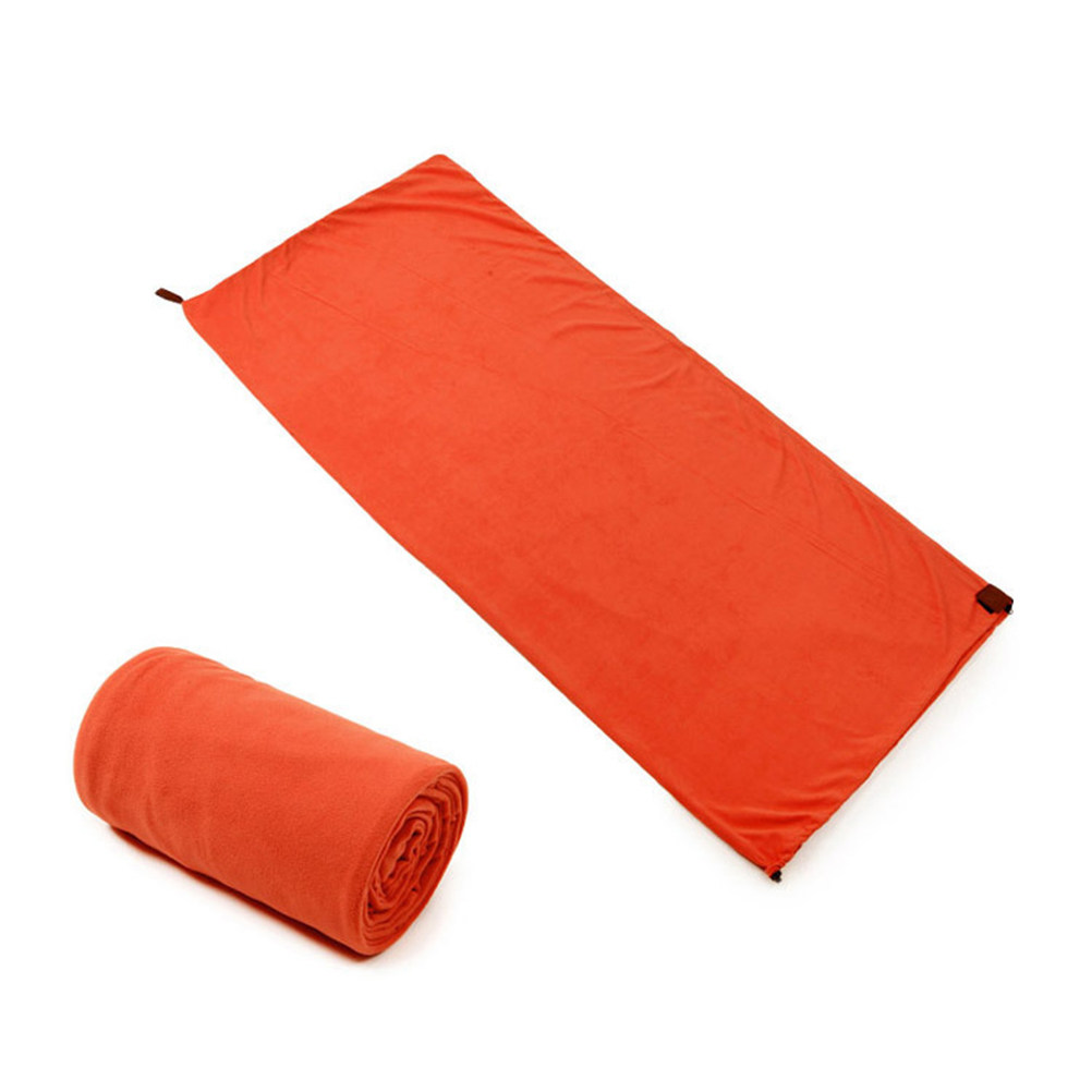كيس نوم محمول برتقالي من الصوف - مراجعة Fleece Sleep Bag وسعره