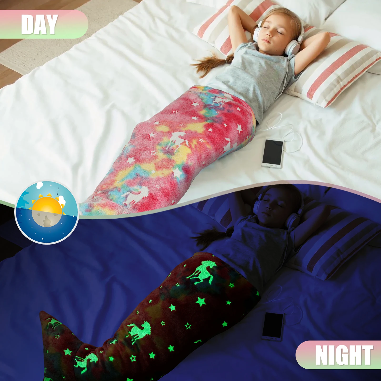 كيس نوم على شكل حورية البحر من - مراجعة Fleece Sleep Bag وسعره
