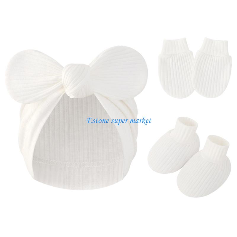 090B قفازات ناعمة الأحذية قبعة - مراجعة Baby Mittens Scratch وسعره