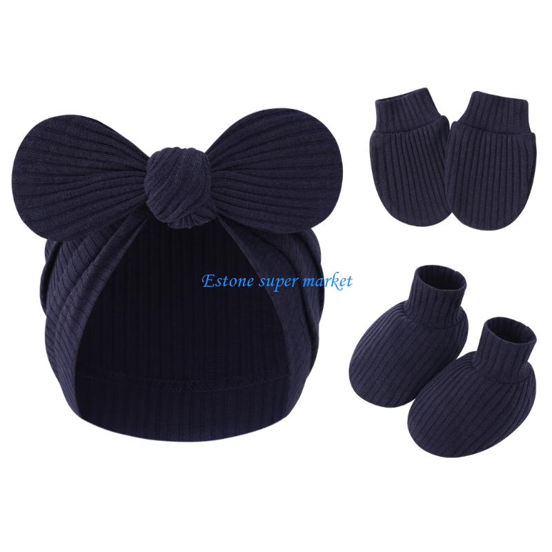 090B قفازات ناعمة الأحذية قبعة - مراجعة Baby Mittens Scratch وسعره