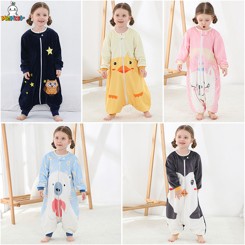 ميشلي-لطيف الكرتون بطة كيس الن - مراجعة Fleece Sleep Bag وسعره