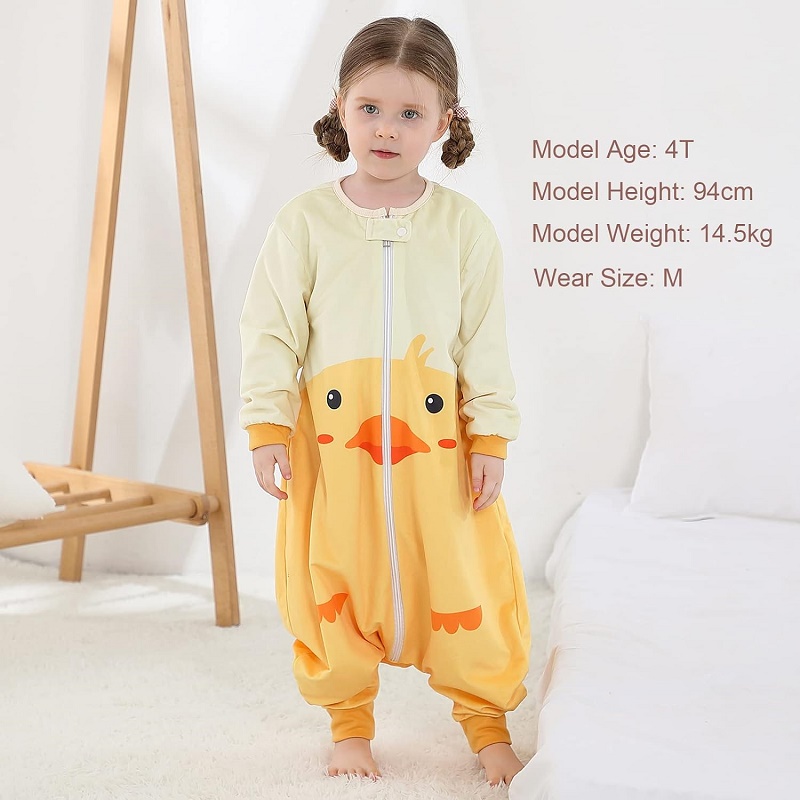 ميشلي-لطيف الكرتون بطة كيس الن - مراجعة Fleece Sleep Bag وسعره
